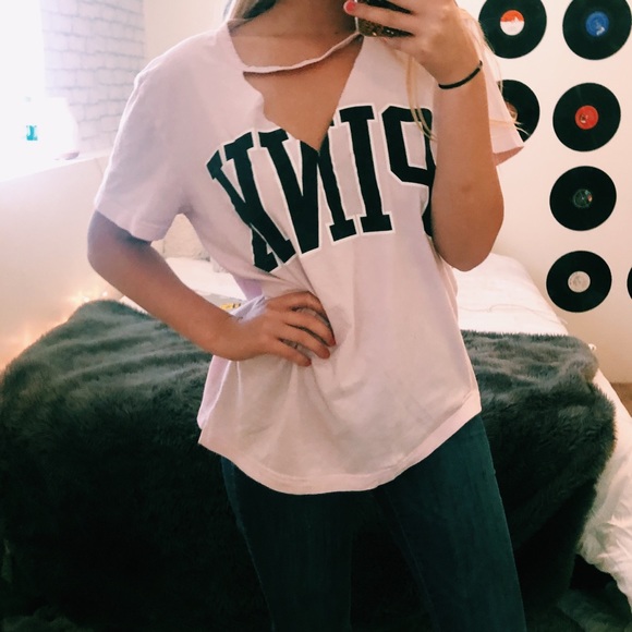 PINK Victoria's Secret Tops - VICTORIA SECRET PINK TOP SIZE LARGE